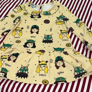 Raspberry republic Viking dress sz2/3